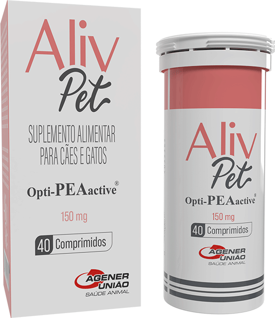 Suplemento Alimentar Aliv Pet 150 Mg para Cães e Gatos - 40 Comprimidos
