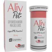 Suplemento Alimentar Aliv Pet 150 Mg para Cães e Gatos - 40 Comprimidos