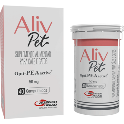 Suplemento Alimentar Aliv Pet 50 Mg para Cães