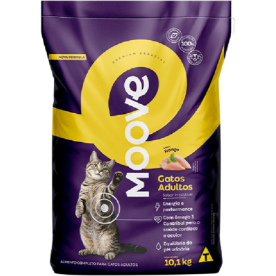 Ração Seca Moove para Gatos Adultos Sabor Frango
