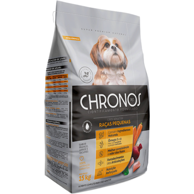 Ração Seca Chronos Pet para Cães Adultos Raças Pequenas Sabor Frango