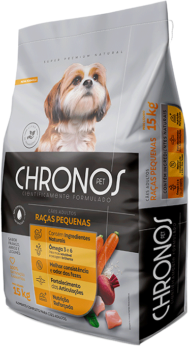 Ração Seca Chronos Pet para Cães Adultos Raças Pequenas Sabor Frango - 15Kg