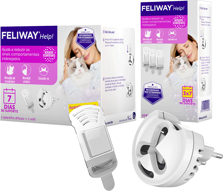 Refil Feliway Help para Gatos - 3 Unidades