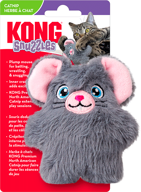 Brinquedo Pelúcia Kong para Gatos Snuzzles Mouse - Tam. Único