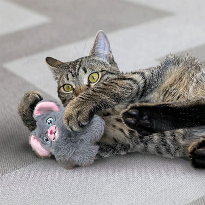 Brinquedo Pelúcia Kong para Gatos Snuzzles Mouse