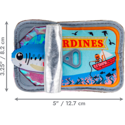 Brinquedo Pelúcia Kong para Gatos Crackles Sardinha