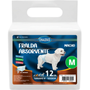 Fralda Absorvente Chalesco Macho para Cães - Tam. M