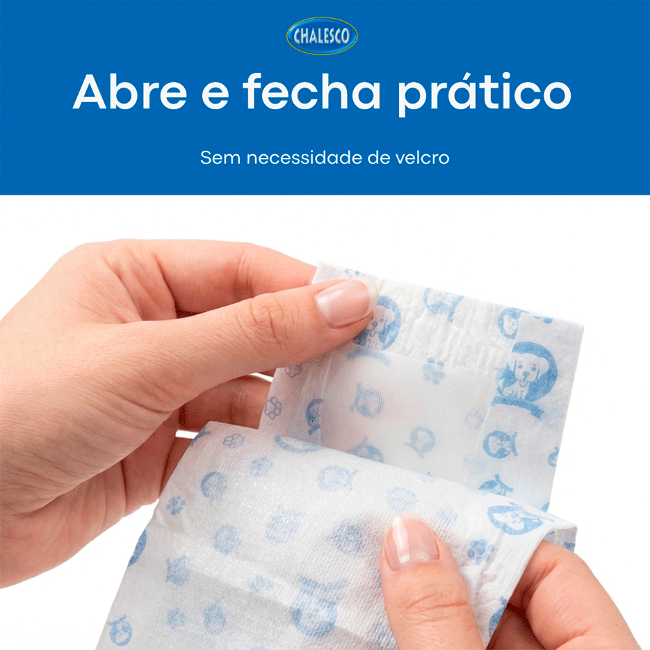 Fralda Absorvente Chalesco Macho para Cães - Tam. XG