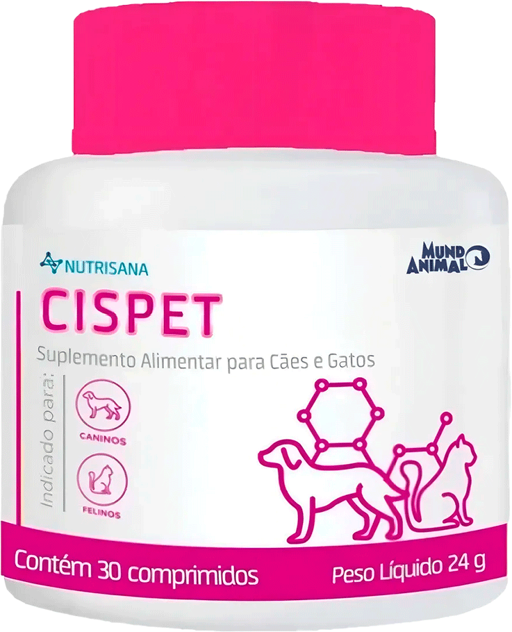 Suplemento Alimentar Nutrisana Cispet para Cães e Gatos - 30 Comprimidos