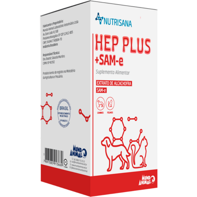 Suplemento Alimentar Nutrisana Hep Plus para Cães e Gatos