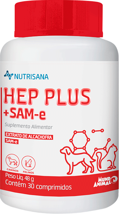 Suplemento Alimentar Nutrisana Hep Plus para Cães e Gatos - 30 Comprimidos
