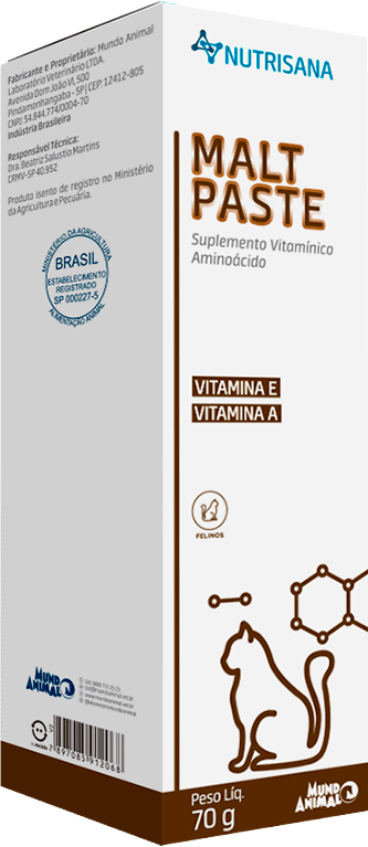 Suplemento Vitamínico Nutrisana Malt Paste para Gatos - 70 g