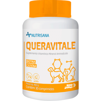 Suplemento Vitamínico Nutrisana Queravitale para Cães e Gatos