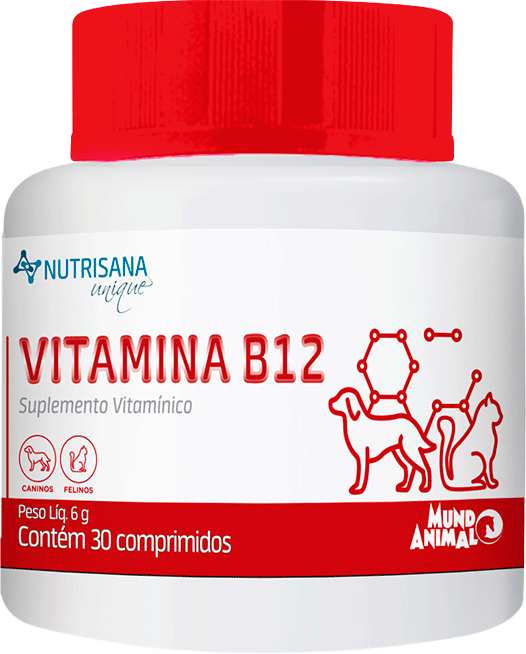 Suplemento Vitamínico Nutrisana Vitamina B12 para Cães e Gatos - 30 Comprimidos