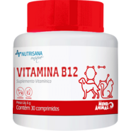 Suplemento Vitamínico Nutrisana Vitamina B12 para Cães e Gatos - 30 Comprimidos