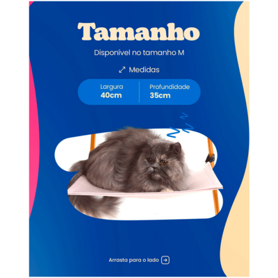 Rede Bichinho Chic Azul para Gatos