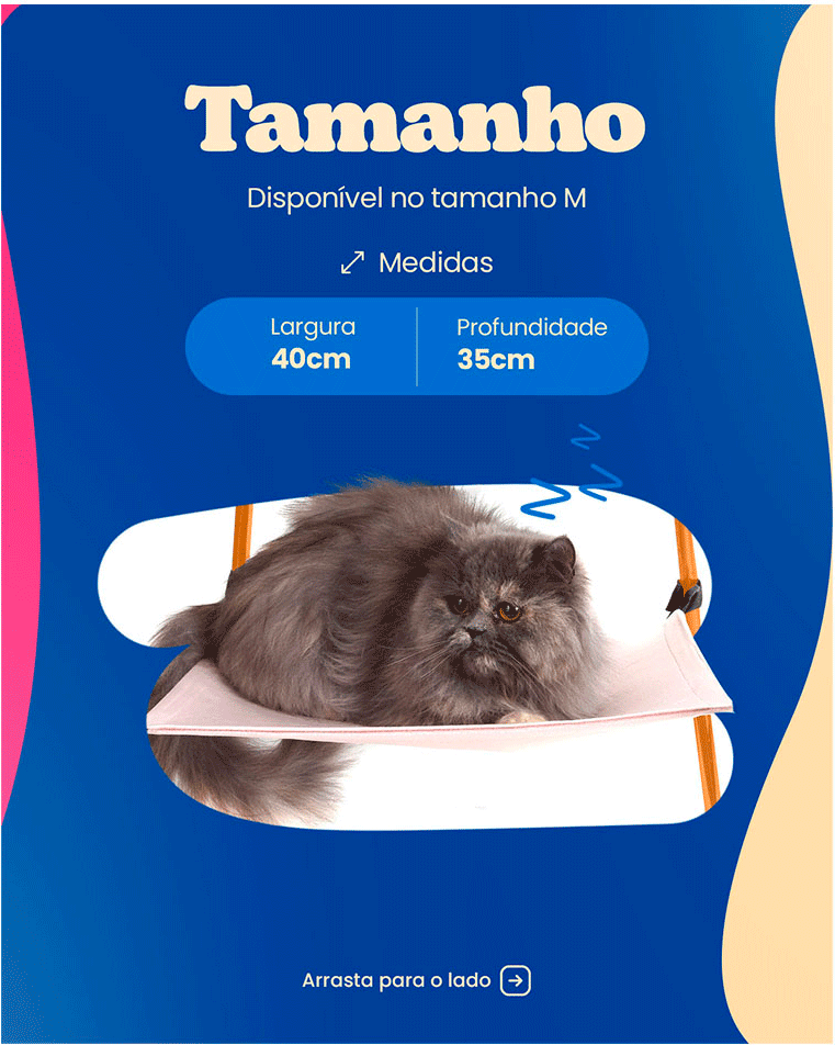 Rede Bichinho Chic Verde para Gatos - Tam. M