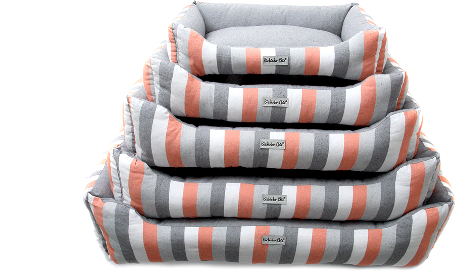 Cama Retangular Bichinho Chic Eco Laranja para Cães e Gatos - Tam. GG