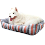 Cama Retangular Bichinho Chic Eco Laranja para Cães e Gatos - Tam. GG