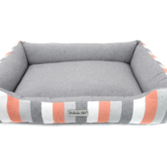 Cama Retangular Bichinho Chic Eco Laranja para Cães e Gatos - Tam. G