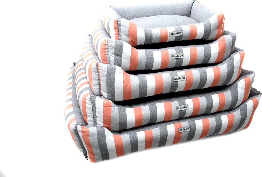 Cama Retangular Bichinho Chic Eco Laranja para Cães e Gatos - Tam. GG