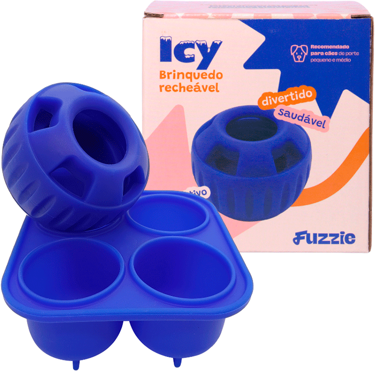 Brinquedo Recheável Fuzzie Icy KIT para Cães - Tam. Único