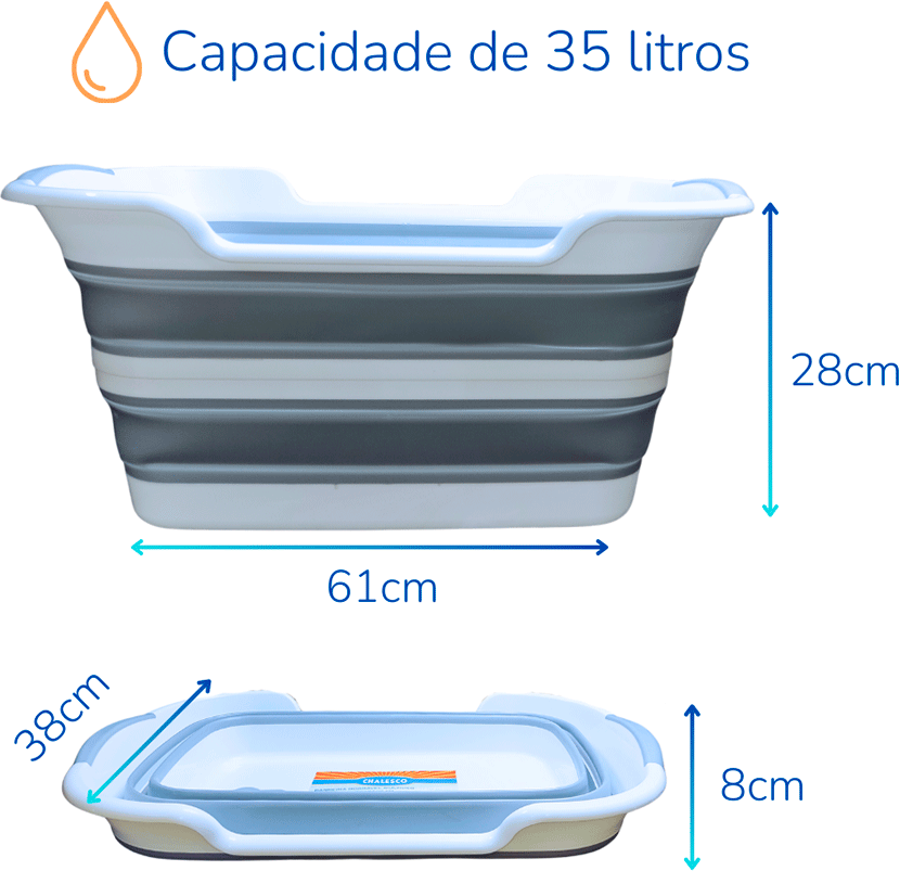 Bandeja Sanitária Dobrável Chalesco Flex para Gatos - Tam. Único