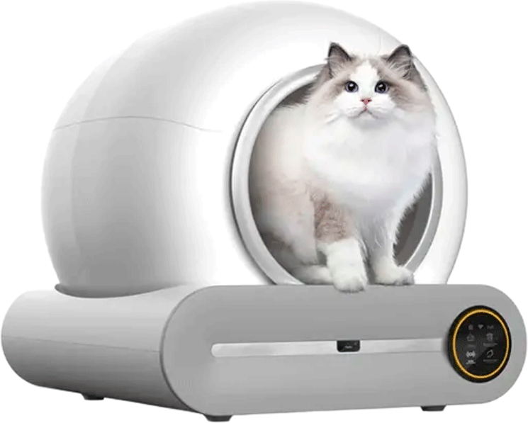 Caixa de Areia Automática Chalesco T-Pro para Gatos - Tam. Único