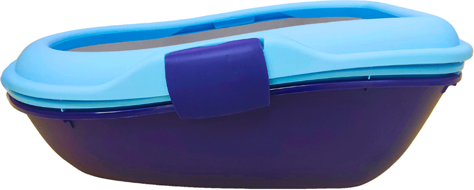 Bandeja Higienica Chalesco Moderna Azul para Gatos - Tam. Único