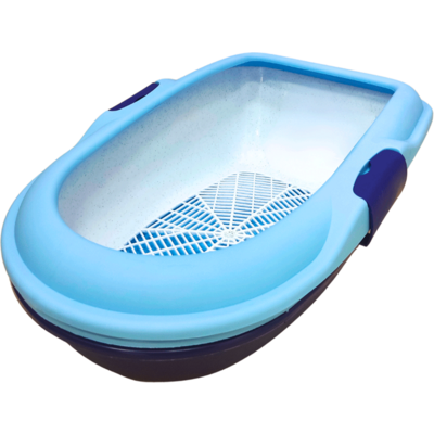 Bandeja Higienica Chalesco Moderna Azul para Gatos