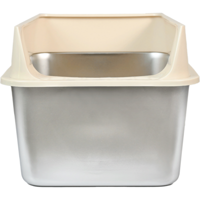 Caixa de Areia Meau Inox com Soleira para Gatos