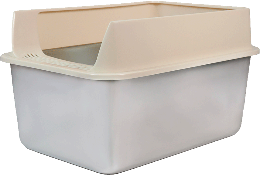 Caixa de Areia Meau Inox com Soleira para Gatos - Tam. G