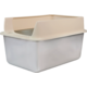 Caixa de Areia Meau Inox com Soleira para Gatos