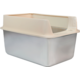 Caixa de Areia Meau Inox com Soleira para Gatos