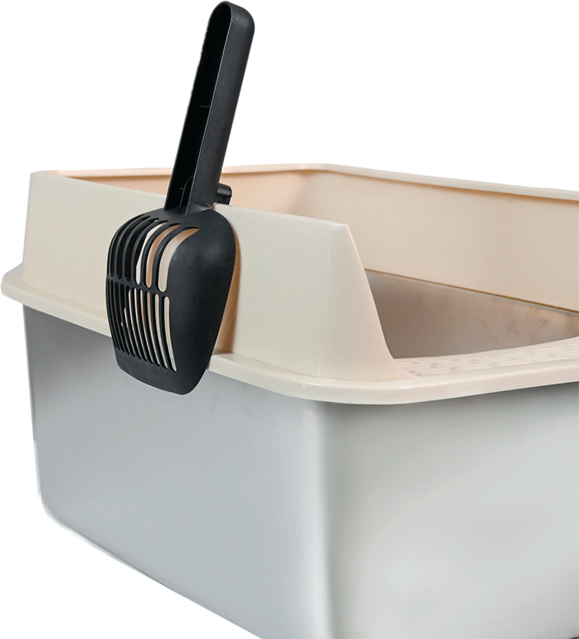 Caixa de Areia Meau Inox com Soleira para Gatos - Tam. G