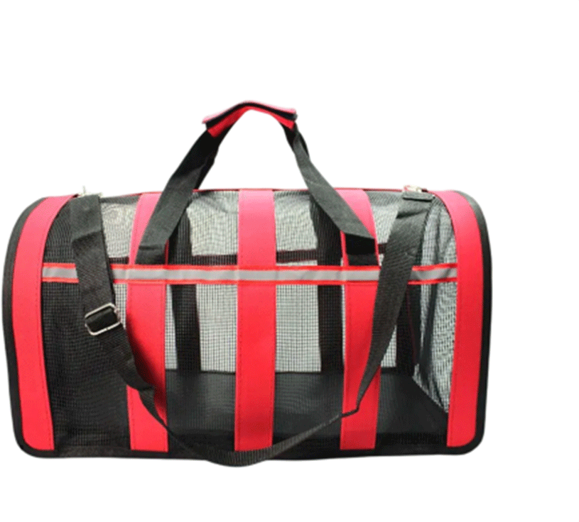 Mala de Transporte Animalissimo Vermelho para Cães e Gatos - Tam. M