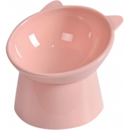 Comedouro Alto Animalissimo Gatinho Rosa para Gatos - Tam. Único