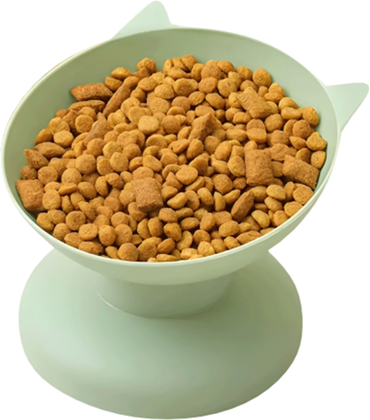 Comedouro Alto Animalissimo Azul para Gatos - Tam. Único