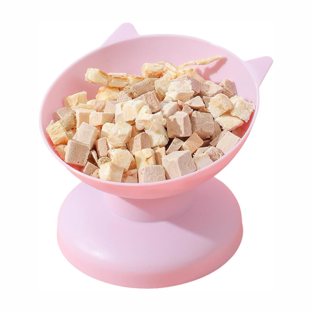 Comedouro Alto Animalissimo Rosa para Gatos - Tam. Único