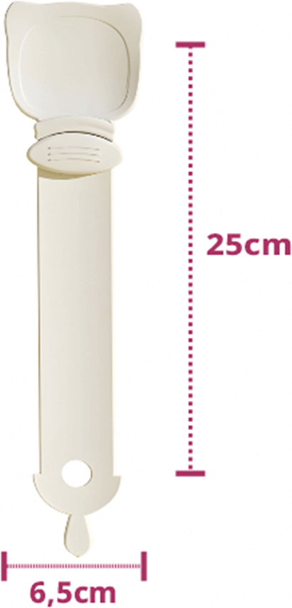 Colher Espremedora de Sachês Animalissimo Branca para Gatos - Tam. Único