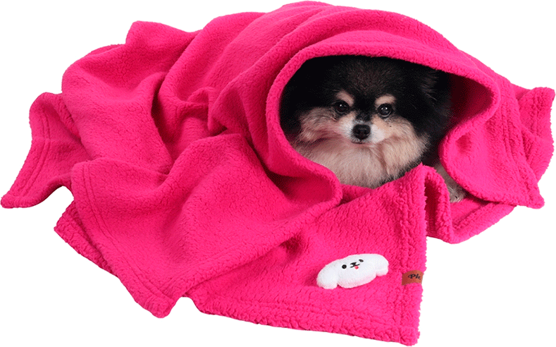 Cobertor Naninha Pickorruchos Pink para Cães e Gatos - Tam. Único