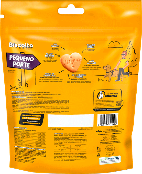 Biscoito Magnus para Cães Adultos Porte Pequeno - 1Kg