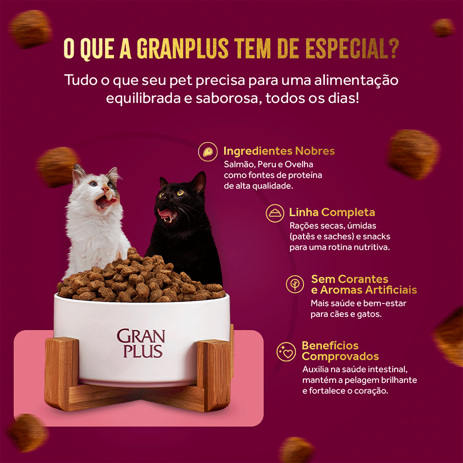 Ração Úmida GranPlus Gourmet Patê Frango para Gatos Castrados - 100 g