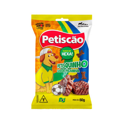 Biscoito Petiscão Brasil para Cães Sabor Picanha