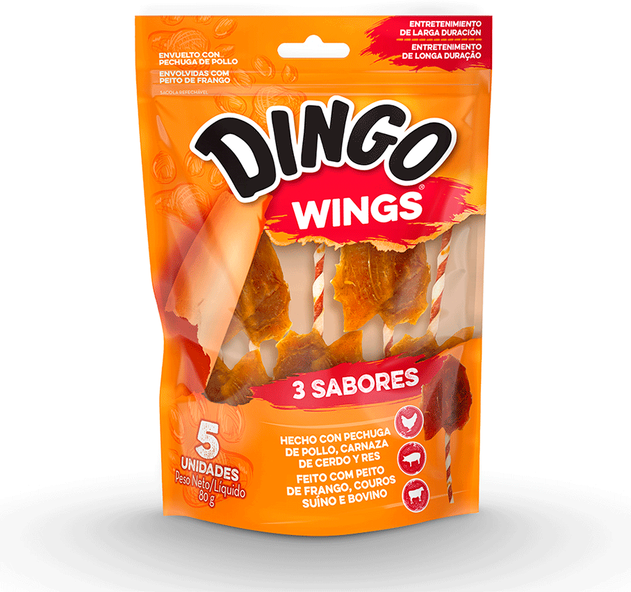 Petisco Kadi Wings 3 Sabores para Cães - 5 Unidades