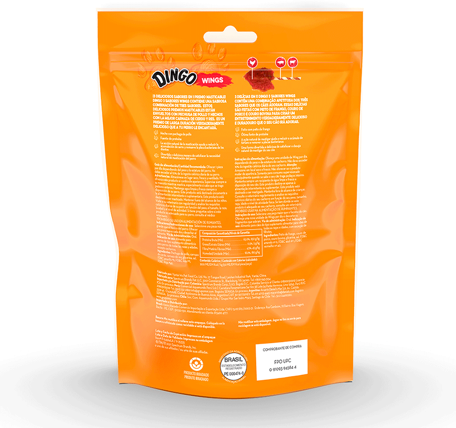 Petisco Kadi Wings 3 Sabores para Cães - 5 Unidades