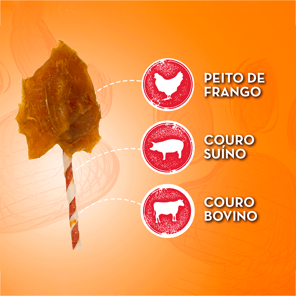 Petisco Kadi Wings 3 Sabores para Cães - 5 Unidades