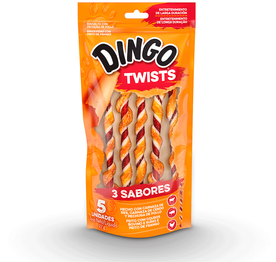 Petisco Kadi Twists 3 Sabores para Cães - 5 Unidades