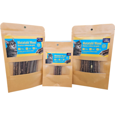 Brinquedo Varinha Matatabi Amicus Wood para Gatos