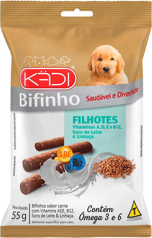 Bifinho Kadi Sabor Carne para Cães Filhotes - 55g